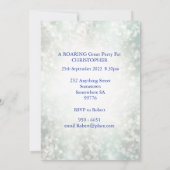 Dinosaurier 4. Geburtstags-Party Einladung (Rückseite)