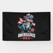 Dinosaurier 4. Juli Amerisaurus T Rex Funny Banner (Horizontal)