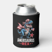 Dinosaurier 4. Juli Amerisaurus T Rex Funny Dosenkühler (Kanne Vorderseite)