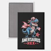 Dinosaurier 4. Juli Amerisaurus T Rex Funny Magnet (Vorderseite/Rückseite)