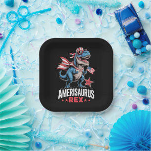 Dinosaurier 4. Juli Amerisaurus T Rex Funny Pappteller