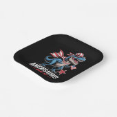 Dinosaurier 4. Juli Amerisaurus T Rex Funny Pappteller (Gewinkelt)