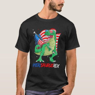 Dinosaurier 4. Juli Kinder Amerisaurus Rex Kleinki T-Shirt