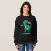 Dinosaurier 4. Juli Kinder Jungen Männer Amerisaur Sweatshirt (Vorne ganz)
