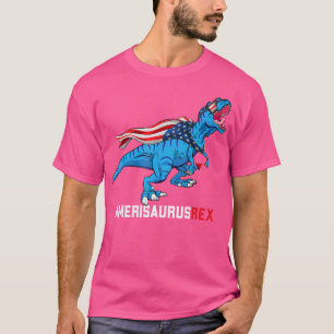 Dinosaurier 4. Juli Kinder Jungen Männer Amerisaur T-Shirt