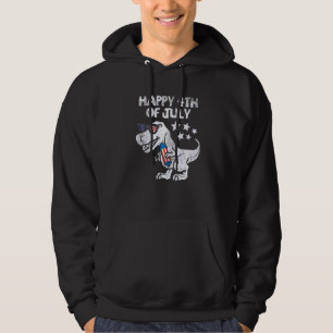 Dinosaurier 4. Juli Patriotische Rex USA Flagge Hoodie
