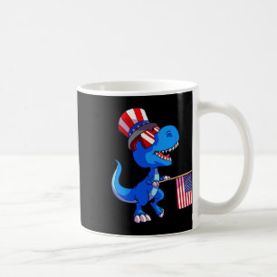 Dinosaurier 4. Juli Shirt US-Flagge Dino Kinder Ju Kaffeetasse