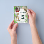 Dinosaurier 5. Geburtstagsparty Foto Budget Flyer (Gruppe)