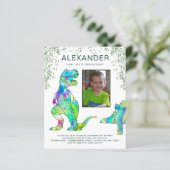 Dinosaurier 8. Geburtstagsparty Budget (Stehend Vorderseite)