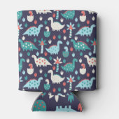 Dinosaurier Adventure Nahtlos Design Dosenkühler (Rückseite)