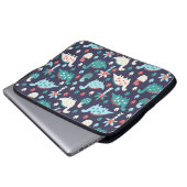 Dinosaurier Adventure Nahtlos Design Laptopschutzhülle (Vorne Knopf)
