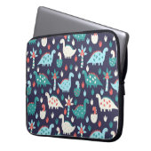 Dinosaurier Adventure Nahtlos Design Laptopschutzhülle (Vorderseite Links)