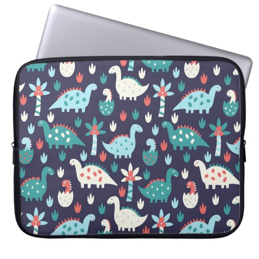 Dinosaurier Adventure Nahtlos Design Laptopschutzhülle (Vorderseite)