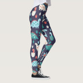 Dinosaurier Adventure Nahtlos Design Leggings (Rechts)