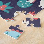 Dinosaurier Adventure Nahtlos Design Puzzle (Seite)