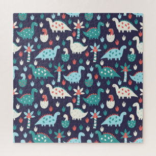Dinosaurier Adventure Nahtlos Design Puzzle