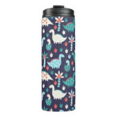 Dinosaurier Adventure Nahtlos Design Thermosbecher (Vorderseite)