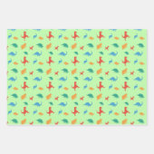 Dinosaurier Adventure Wrapping Paper Sheets Geschenkpapier Set (Vorderseite)
