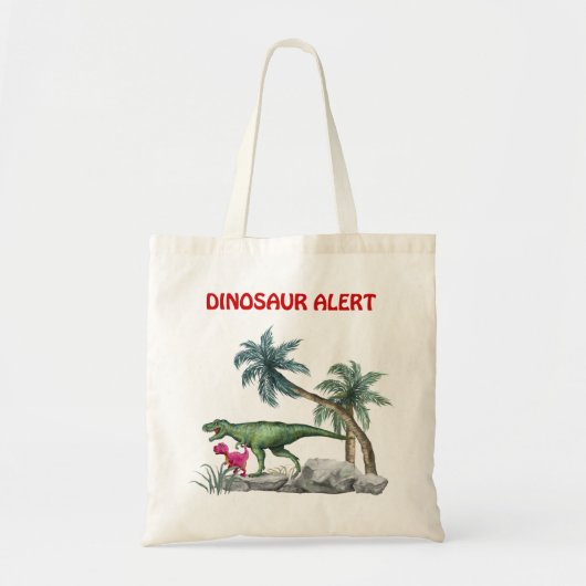 Dinosaurier Alert Tragetasche (Vorne)