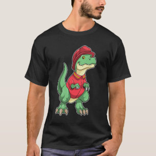 Dinosaurier als Feuerwehrmann mit Feuerhelm T-Shirt