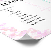 Dinosaurier Alte Ehefrauen Tales Pink Blue Aquarel Poster (Ecke)