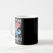 Dinosaurier American Flag 250. Jubiläum Rex Usa 4. Kaffeetasse (Vorderseite Links)