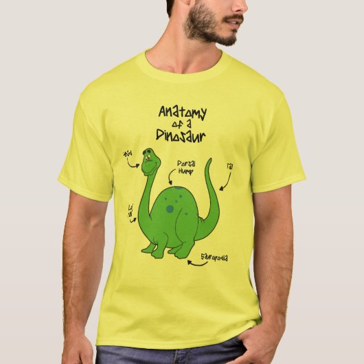 Dinosaurier-Anatomie T-Shirt (Vorderseite)