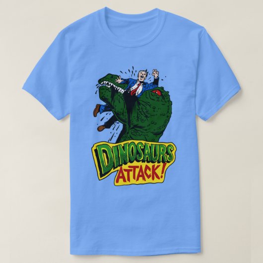 Dinosaurier-Angriff 1 T-Shirt (Design vorne)