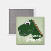 Dinosaurier Animated Display Ihre Kinder Artwork Magnet (Vorderseite/Rückseite)