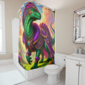 Dinosaurier Art Duschvorhang (Beispiel)