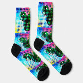 Dinosaurier Art Socken (Rechts)