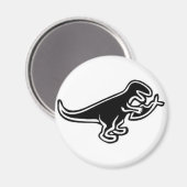 Dinosaurier aß Jesus Fish Magnet (Vorderseite/Rückseite)