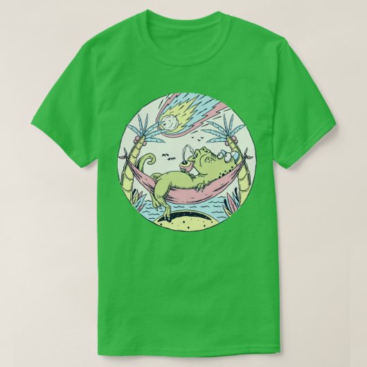 Dinosaurier Asteroid Day T-Shirt (Design vorne)