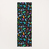 Dinosaurier Astronauten Wasserfarbraum Personalisi Yogamatte (Rückseite)