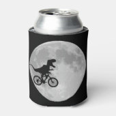 Dinosaurier auf einem Rad mit dem Mond Dosenkühler (Kanne Vorderseite)