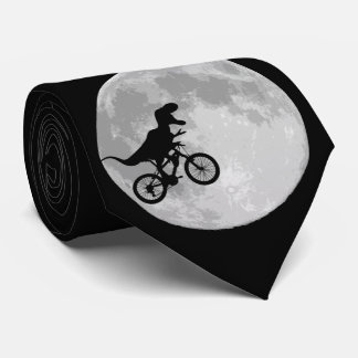 Dinosaurier auf einem Rad mit dem Mond Krawatte