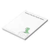 Dinosaurier auf meinem Kopf! Notizblock (Rotiert)