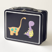 Dinosaurier auf neue Mittagessen Metall Brotdose (Vorderseite)