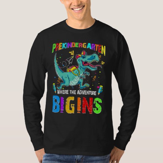 Dinosaurier aufgepasst, wird Vorschule zerquetsche T-Shirt (Vorderseite)
