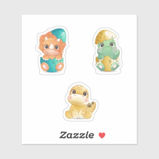 Dinosaurier Aufkleber (Blatt)