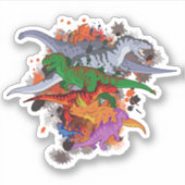 Dinosaurier Aufkleber (Vorderseite)