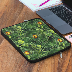 Dinosaurier Augen Grüne Pflanzen Uralte Kreatur Ku Laptopschutzhülle