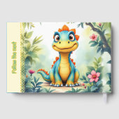 Dinosaurier aus der Eierdusche Gästebuch (Rückseite)