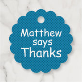 Dinosaurier aus Ei Geschenkanhänger (Rückseite)