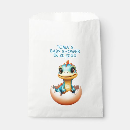 Dinosaurier aus Ei Geschenktütchen (Vorderseite)