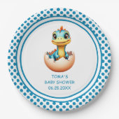 Dinosaurier aus Ei Pappteller (Vorderseite)