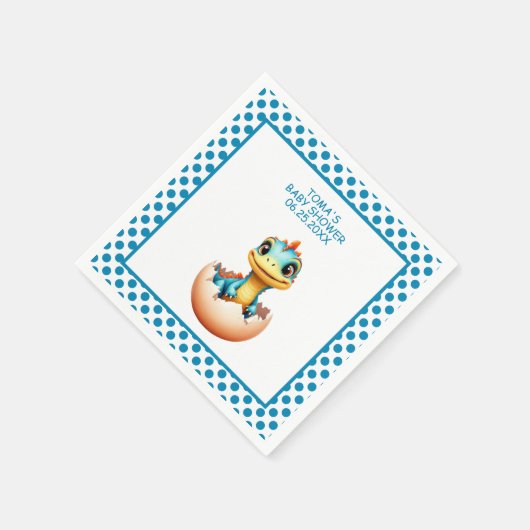 Dinosaurier aus Eiern 2 Serviette (Ecke)