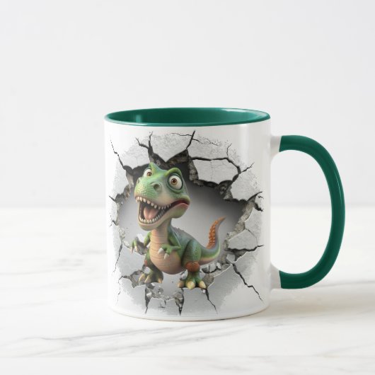 Dinosaurier aus einer Höhle Tasse (Rechts)