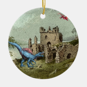 Dinosaurier aus Schottland 1895 Keramik Ornament