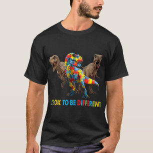 Dinosaurier Autism Awareness Design verfügt über e T-Shirt